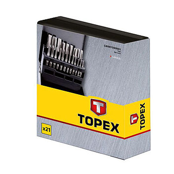 Набор метчиков TOPEX M3-M12 21 ед. (14A430)