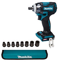 Гайковерт ударний акумуляторний Makita + набір головок 8 шт. (TW005GZ) - без акумулятора та зарядного пристрою