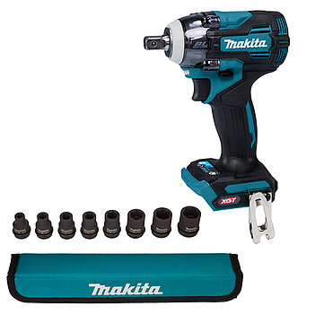 Гайковерт ударный аккумуляторный Makita + набор головок 8 шт. (TW005GZ) - без аккумулятора и зарядного устройства Гайковерт ударный аккумуляторный Makita + набор головок 8 шт. (TW005GZ) - без аккумулятора и зарядного устройства