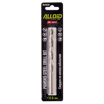 Сверло по металлу Alloid Pro HSS-Co 12,0х151 мм 1 шт. (DB-35120)