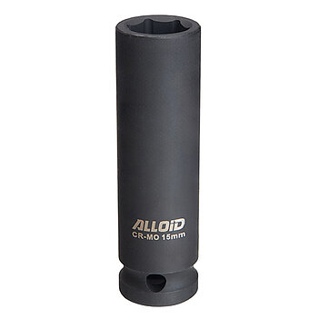 Головка торцевая 6-гранная ударная удлиненная Alloid Cr-Mo 1/2" 15 мм (GUG-51115)