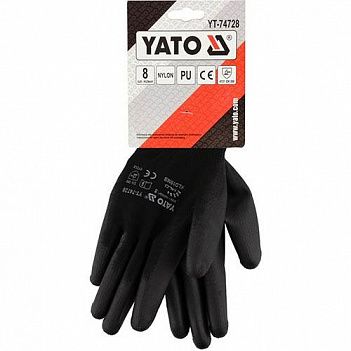 Рукавиці синтетичні Yato розмір M / р.8 (YT-74728)