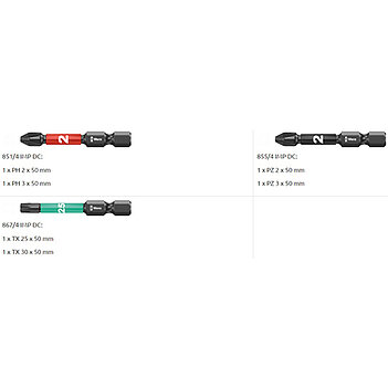 Набор бит ударных WERA Bit-Check 6 Impaktor 1 1/4" 6 шт. (05057695001)