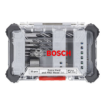 Набор бит и сверл Bosch Extra Hard Screwdriver Bit and PRO Wood Drill Bit Set 35 шт. (2607017725)