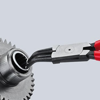 Круглогубцы изогнутые на разжим KNIPEX 300 мм (44 21 J41)