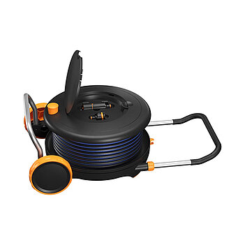 Візок з шлангом Fiskars M 21,5 м з набором аксесуарів (1071639)