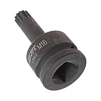 Головка торцевая с битой Spline ударная JTC 3/4" M18 (1562 JTC)