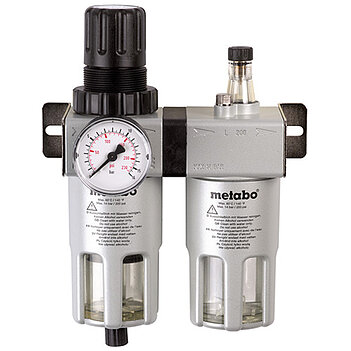 Фильтр воздушный с редуктором и смазочным прибором Metabo FRL-200 1/2" (0901063850) Фильтр воздушный с редуктором и смазочным прибором Metabo FRL-200 1/2" (0901063850)