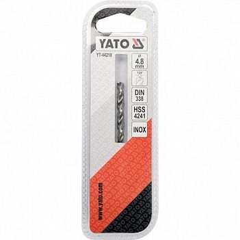 Сверло по металлу Yato Premium HSS 4,8x85мм 1шт (YT-44218)