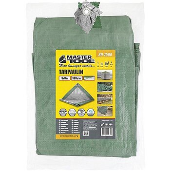 Тент MASTERTOOL двухсторонний 6 х 8 м (89-1608)