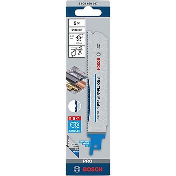 Полотно пильное по металлу Bosch PRO Thick Metal precise S937HBF 150 мм 5 шт. (2608658997)