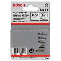 Скоби для степлера Bosch тип 53 8мм 1000шт. (2609200215)