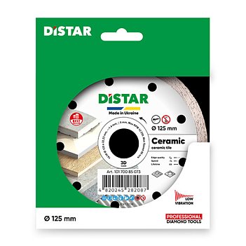 Диск алмазный сплошной Distar 1A1R Ceramic 125x22,23x1,4мм (10170085073)