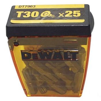 Бита Torx DeWalt 1/4" T30 25шт (DT7963)