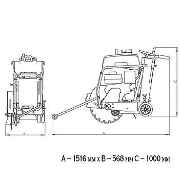 Нарізувач швів бензиновий MASTERPAC PMF16H (145641)