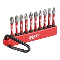Набор бит ударных Milwaukee Shockwave 1/4" 10 шт. (4932492939)