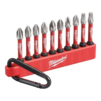 Набор бит ударных Milwaukee Shockwave 1/4" 10 шт. (4932492939)