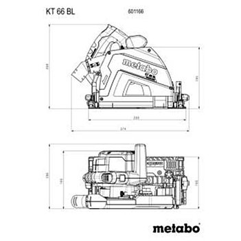 Пила дисковая Metabo KT 66 BL (601166000)