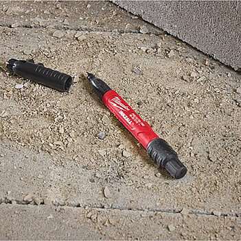 Маркер столярный Milwaukee INKZALL Double Tip черный (4932501155)