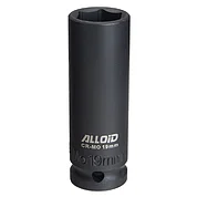 Головка торцевая 6-гранная ударная удлиненная Alloid Cr-Mo 1/2" 19 мм (GUG-51119)
