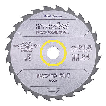 Диск пиляльний по дереву Metabo 235x30x2,6 мм (628493000) Диск пиляльний по дереву Metabo 235x30x2,6 мм (628493000)