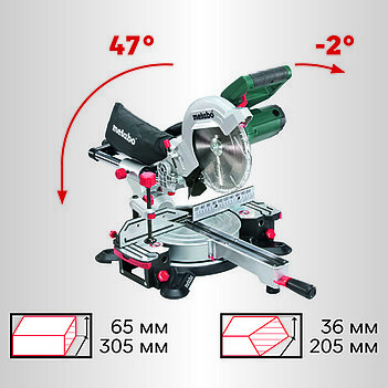 Пила торцовочная Metabo KGSV 216 M (619261000)