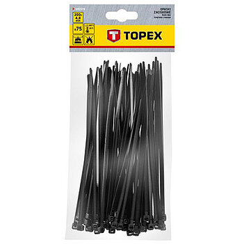 Хомут нейлоновий TOPEX 4,8 x 200 мм 75 шт. (44E978)