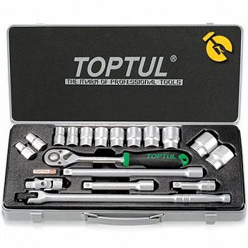 Набор инструмента Toptul 1/2" 18ед. 12PT (GCAD1804)