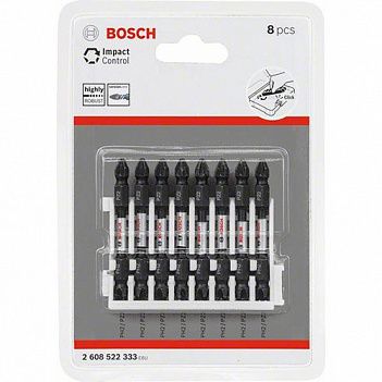 Набор бит Bosch Impact Control 1/4" 8ед. (2608522333)