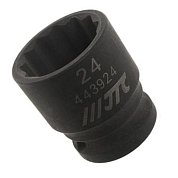 Головка торцевая 12-гранная ударная JTC 1/2" 24мм (443924 JTC)
