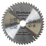 Диск пильный по дереву Sturmax 210x30 мм (9022M-210-30-48T)