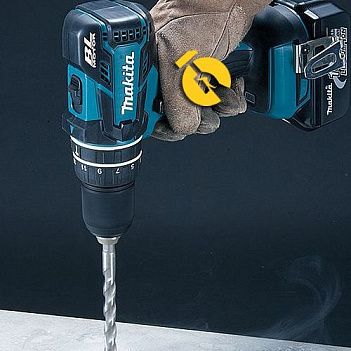 Аккумуляторная ударная дрель-шуруповерт Makita (DHP480RMJ)