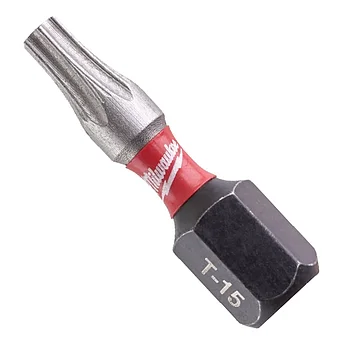 Біта ударна Torx Milwaukee Shockwave Impact Duty 1/4" TX15 25 шт. (4932430873)