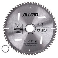 Диск пиляльний по дереву Alloid 215х30,0/25,40 мм (WS-21560)