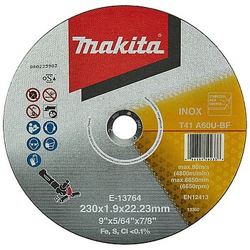 Круг отрезной по металлу Makita 230х22,23х1,9мм (E-13764)