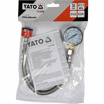 Манометр для вимірювання тиску води Yato (YT-24790)