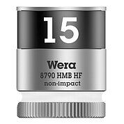 Головка торцевая 6-гранная WERA Zyklop 8790 HMB HF Cr-V 3/8" 15 мм с фиксирующей функцией (05003749001)