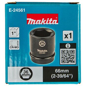 Головка торцева 6-гранна ударна Makita Cr-Mo 1" 36 мм (E-24561)