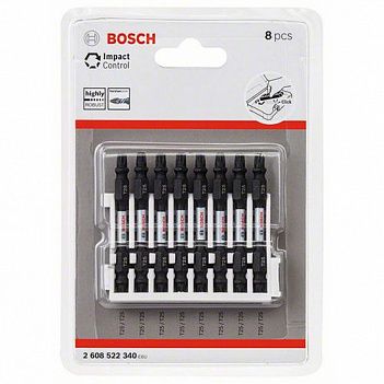 Бита Torx ударная Bosch Impact Control 1/4" T25 х Т25 8шт (2608522340)