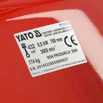 Трактор садовий бензиновий Yato (YT-85550)