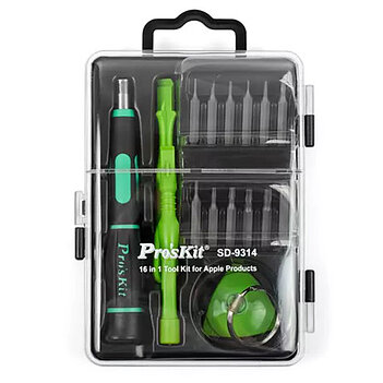 Отвертка с набором прецизионных бит Pro'sKit 18 шт. (SD-9314)