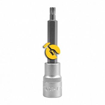 Головка торцевая с битой Torx удлиненная Yato 1/2" Т50 (YT-0443) Головка торцевая с битой Torx удлиненная Yato 1/2" Т50 (YT-0443)