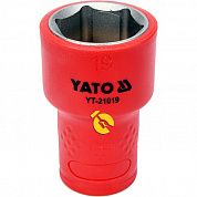 Головка торцева 6-гранна Yato 3/8" 19 мм (YT-21019)