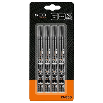 Маркер столярный Neo Tools 4 шт. черный (13-850)