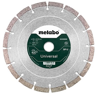 Диск алмазний сегментований Metabo SP-U 230x22,23 мм (624298000)