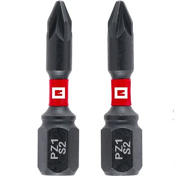 Біта ударна Pozidriv Einhell S2 1/4" PZ1 2 шт. (132040) Біта ударна Pozidriv Einhell S2 1/4" PZ1 2 шт. (132040)
