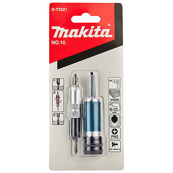 Держатель бит со сверлом Makita Quad Driver N10 2в1 1/4" х 1/4" (D-73221)