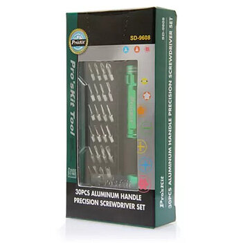 Викрутка з набором прецизійних біт Pro'sKit 30 шт. (SD-9608)