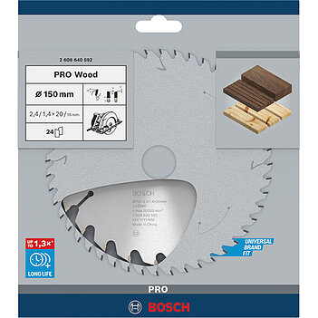 Диск пильный по дереву Bosch PRO Wood 150x20 мм (2608640592)