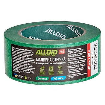 Лента малярная Alloid Pro 48 мм х 40 м зеленая (MTG-66077)